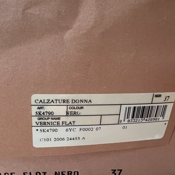 vintage Miu Miu black patent peep toe wedges size 37 Brand New NIB - Picture 2 of 11